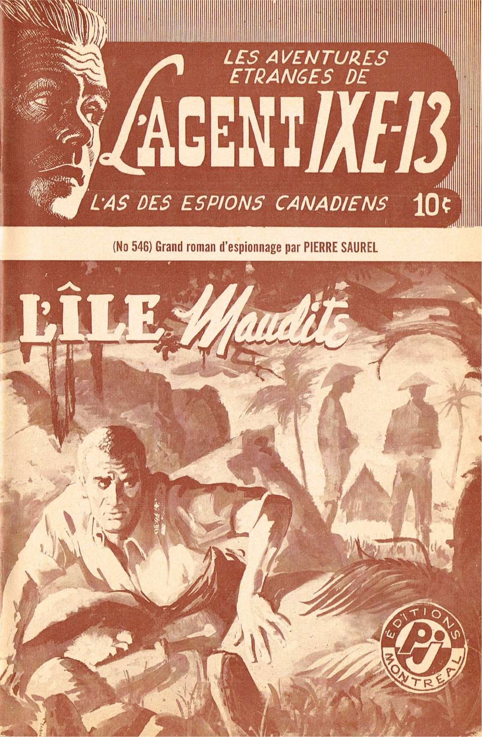 Book Cover For L'Agent IXE-13 v2 546 - L'île maudite