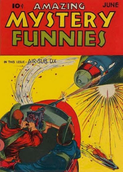 Comic Book Cover For Amazing Mystery Funnies 10 (v2 6)