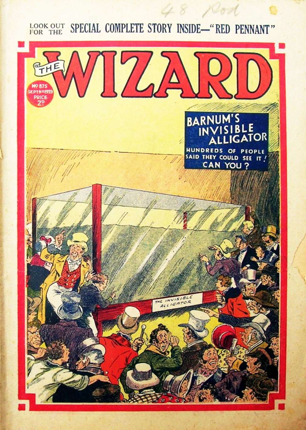 Comic Book Cover For The Wizard 875