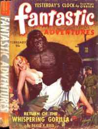 Large Thumbnail For Fantastic Adventures v5 2 - Return of the Whispering Gorilla - David V. Reed
