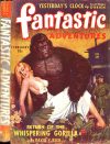 Cover For Fantastic Adventures v5 2 - Return of the Whispering Gorilla - David V. Reed
