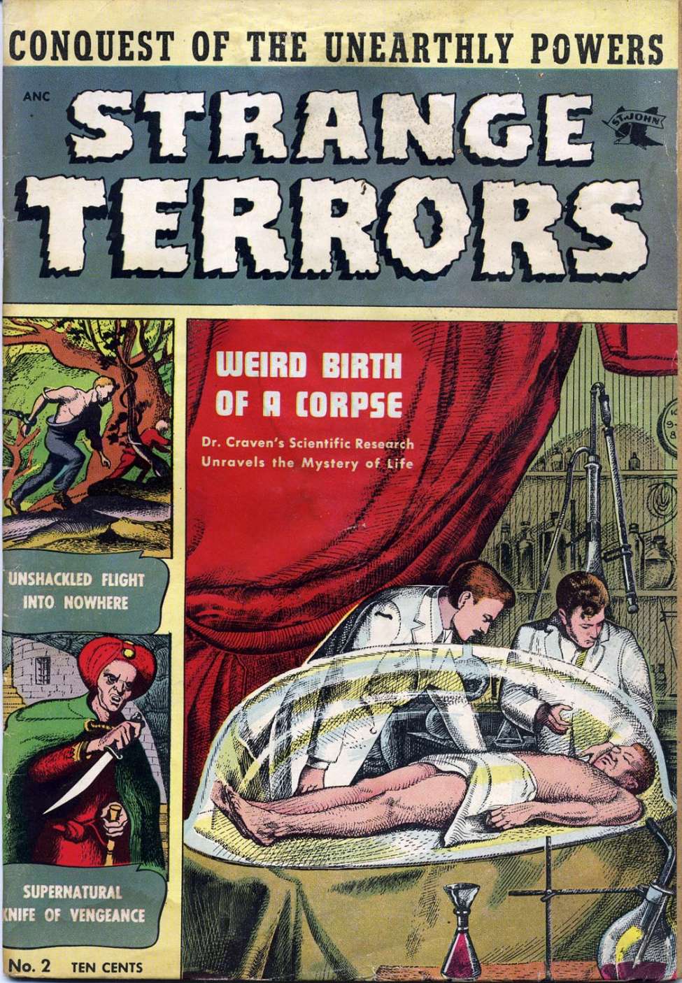 Comic Book Cover For Strange Terrors 2