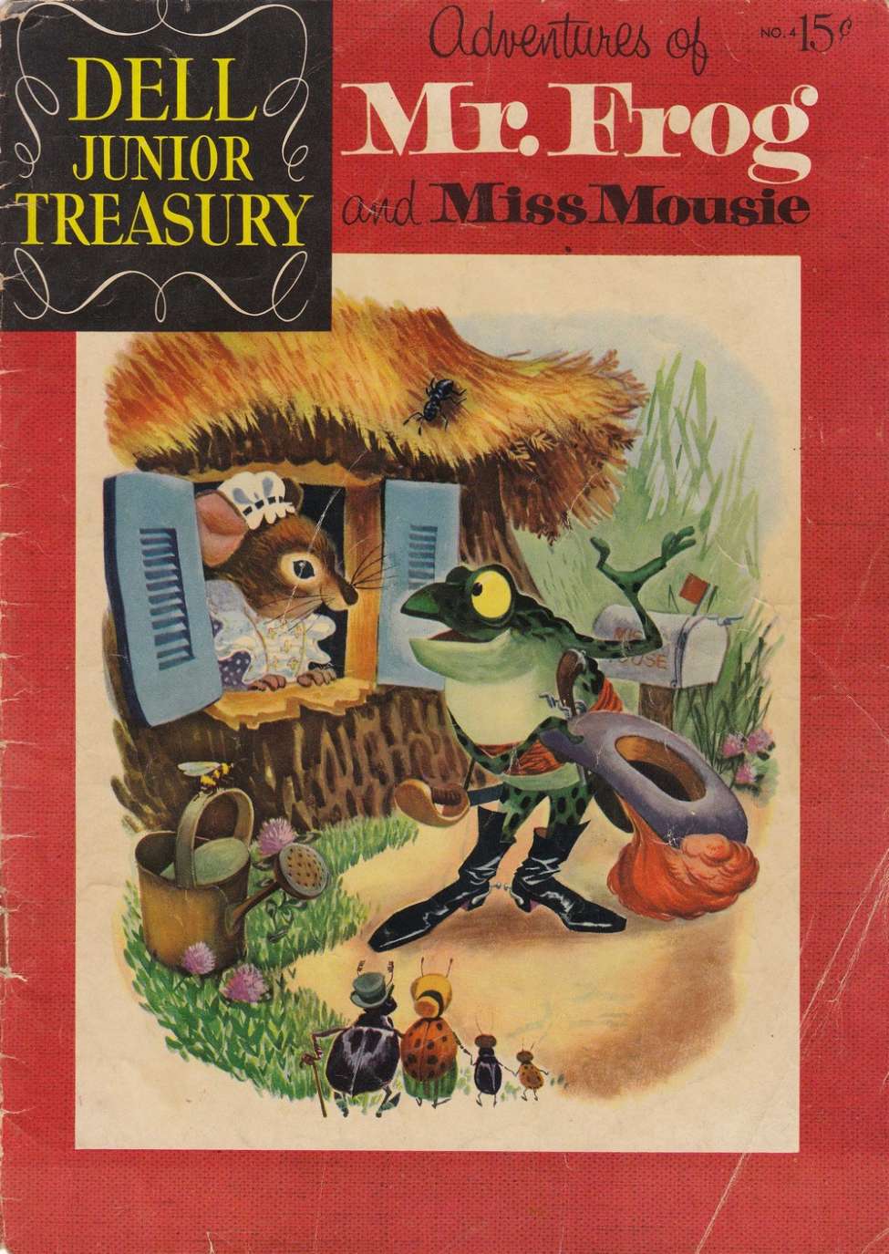 Comic Book Cover For Dell Junior Treasury 4 - Adventures of Mr. Frog and Miss Mousie