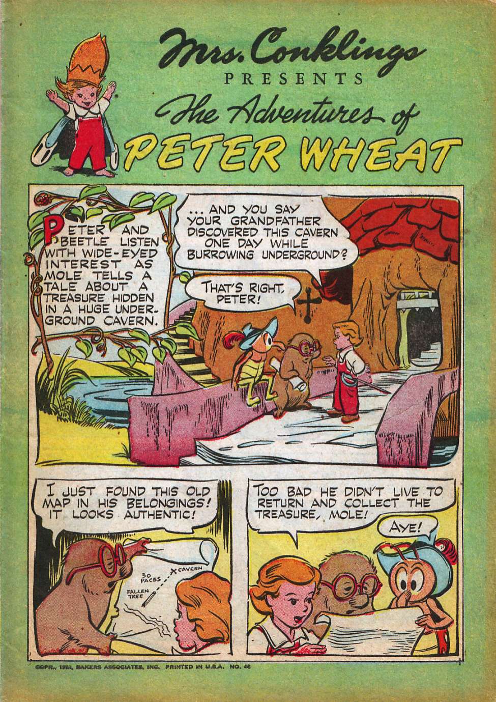 Comic Book Cover For The Adventures of Peter Wheat 46