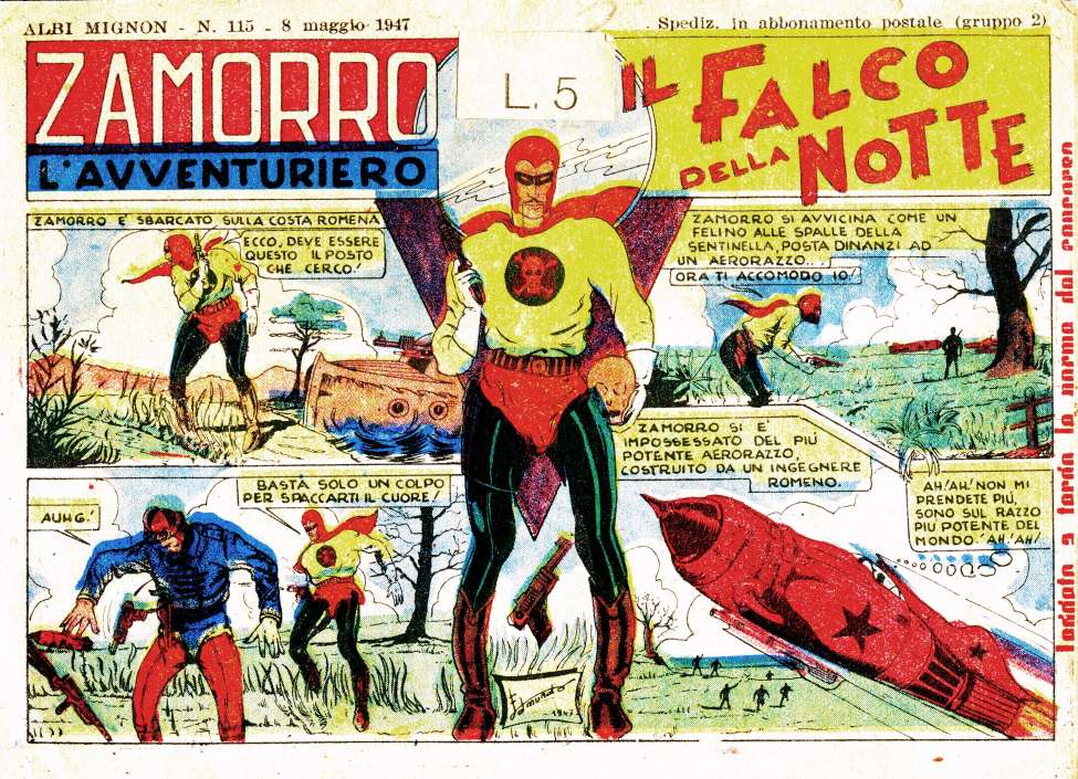 Comic Book Cover For Zamorro 115 - Il Falco Della Notte
