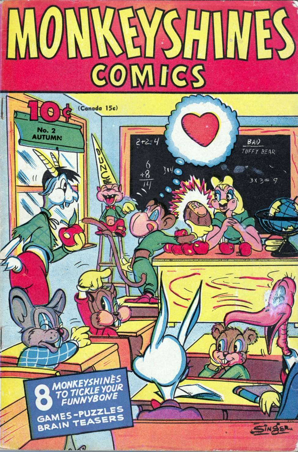 Comic Book Cover For Monkeyshines Comics 2