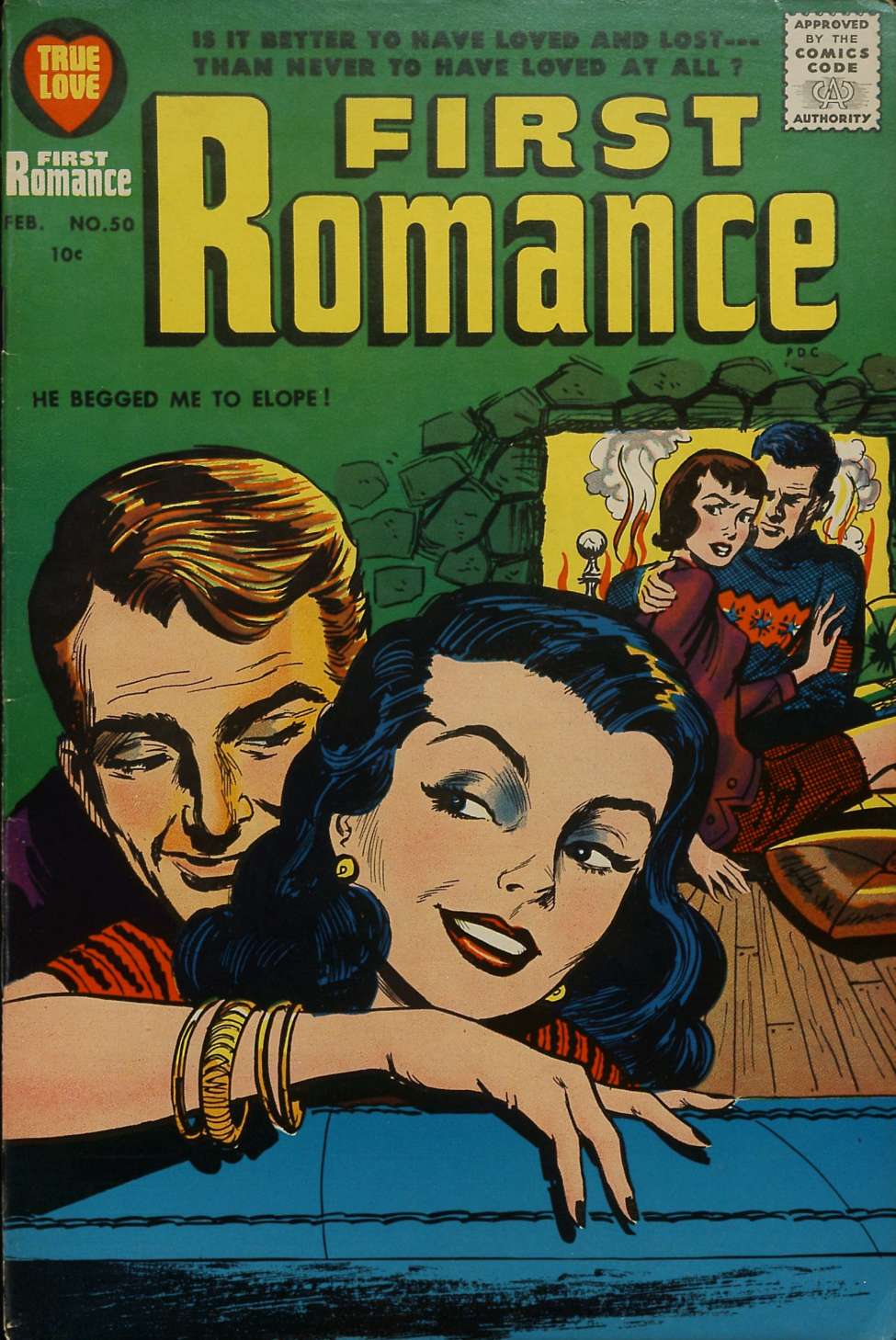 Book Cover For First Romance Magazine 50
