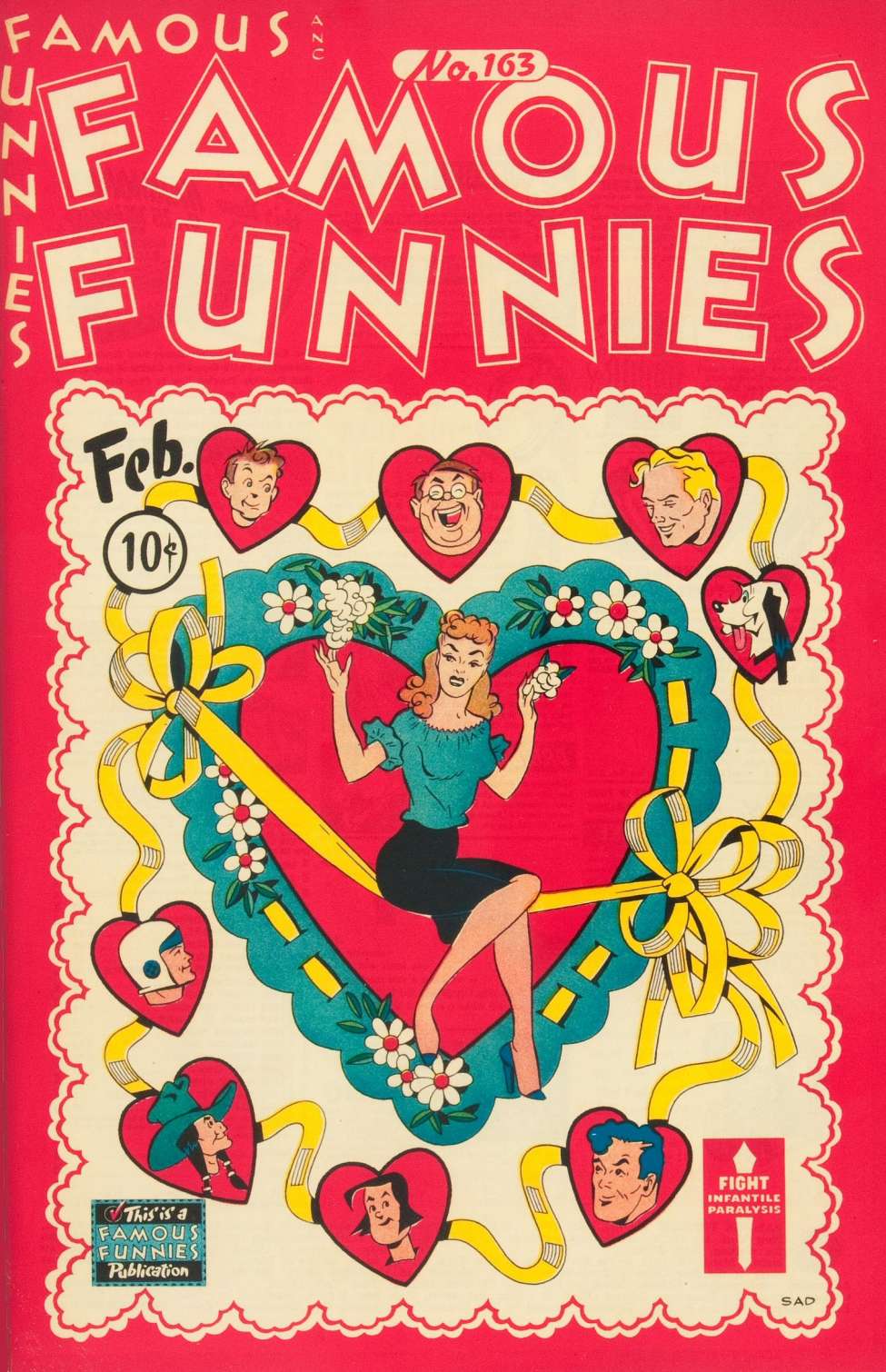 Comic Book Cover For Famous Funnies 163