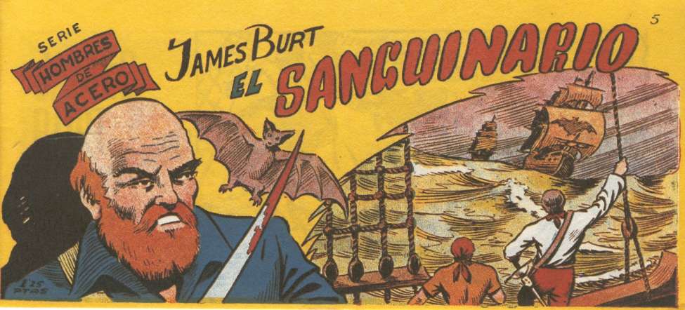 Book Cover For Hombres De Acero 5 - James Burt El Sanguinario