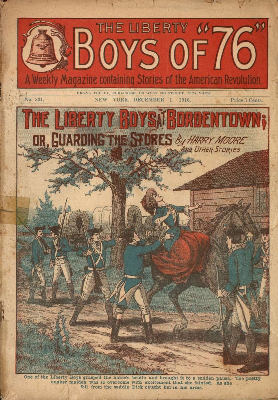 Book Cover For The Liberty Boys of 76 831 - The Liberty Boys at Bordentown