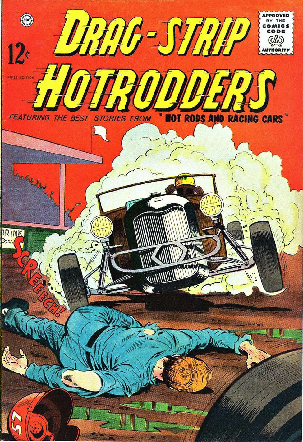 Comic Book Cover For Drag-Strip Hotrodders 1