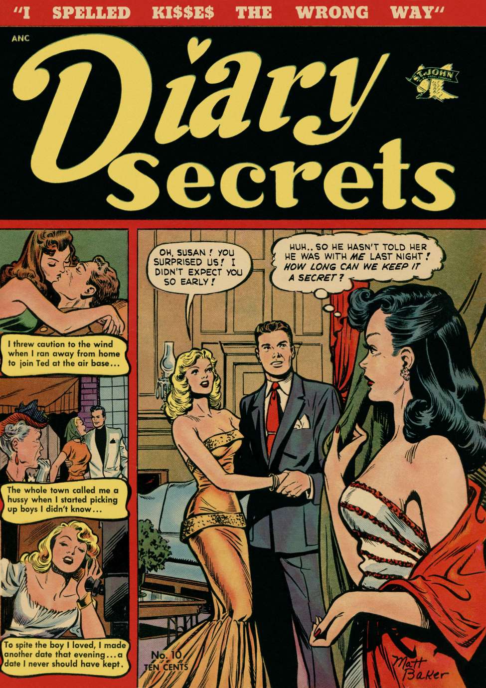Comic Book Cover For Diary Secrets 10