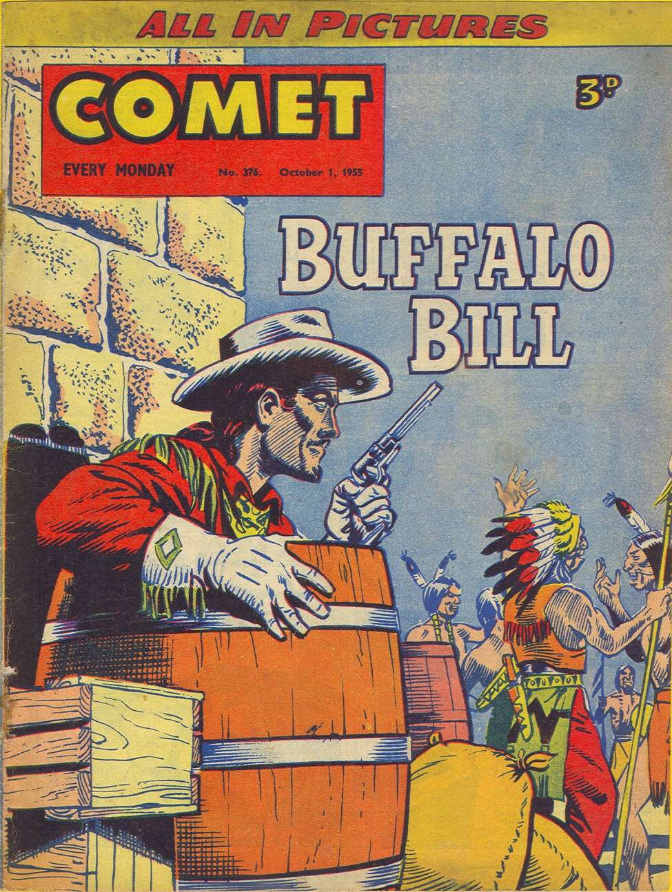 Comic Book Cover For The Comet 376