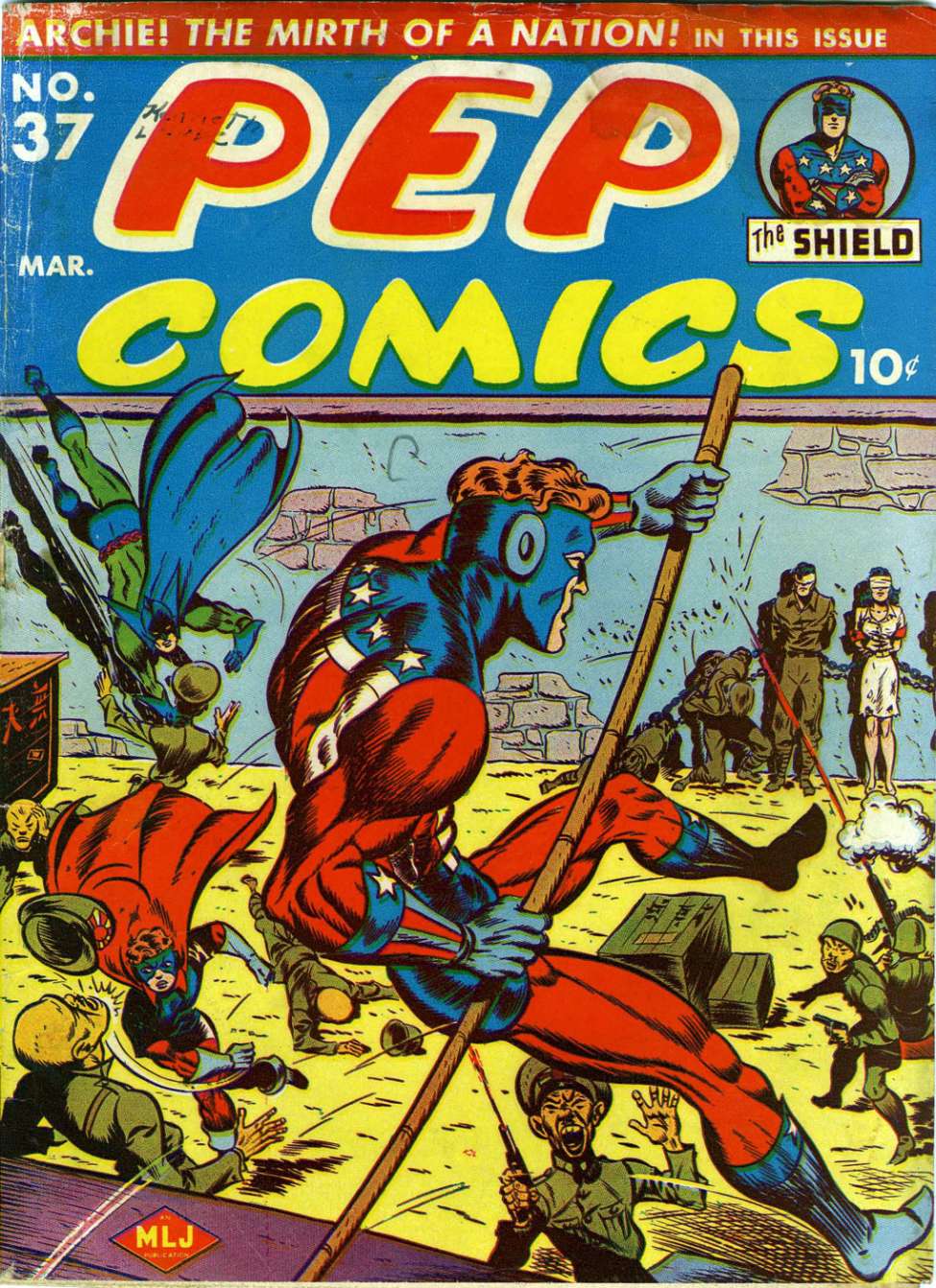 Comic Book Cover For Pep Comics 37