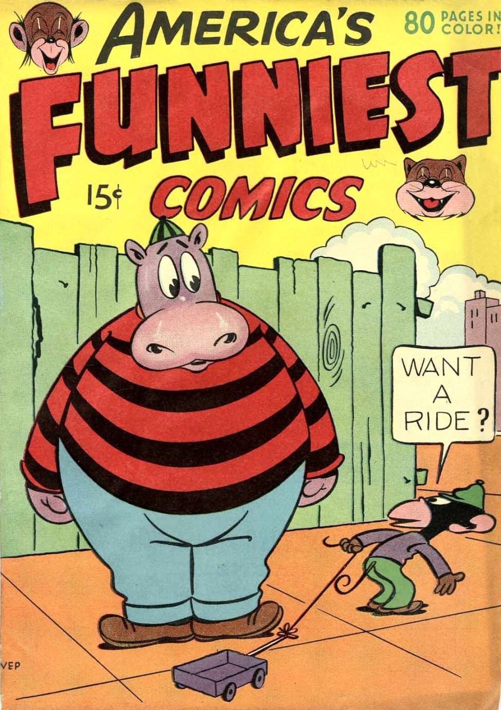 Comic Book Cover For America's Funniest Comics 1