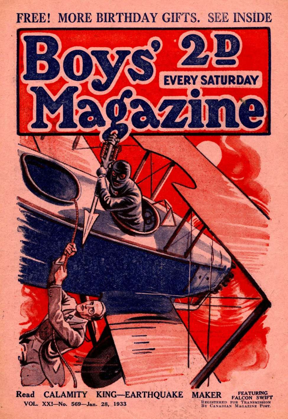 Book Cover For Boys' Magazine 569
