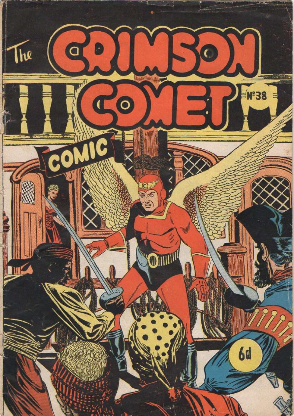 Comic Book Cover For The Crimson Comet Comic 38