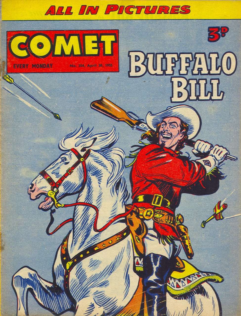 Comic Book Cover For The Comet 354