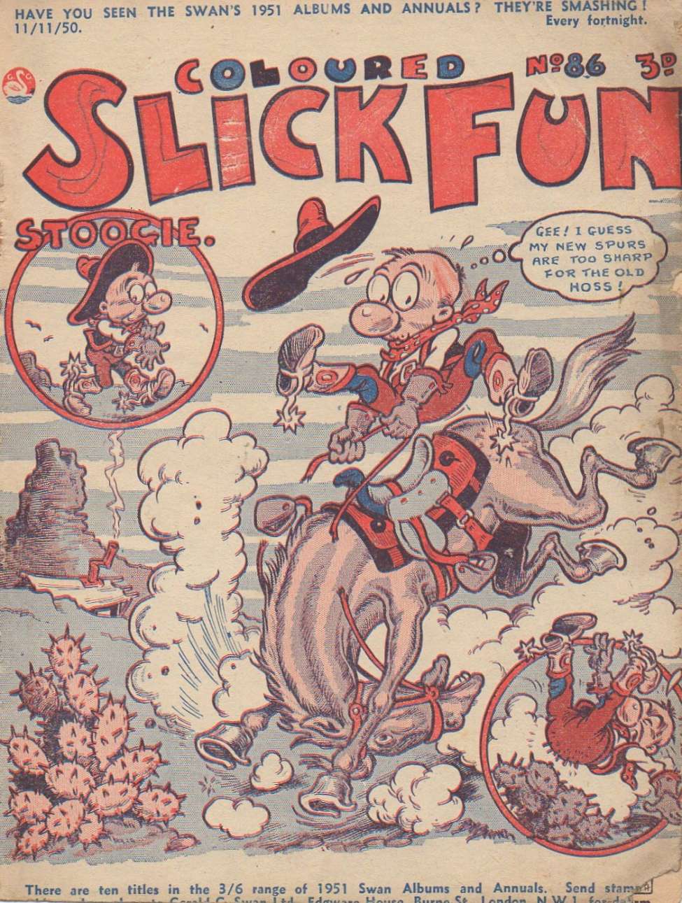 Comic Book Cover For Coloured Slick Fun 86