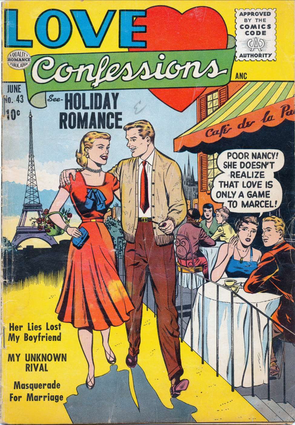 Comic Book Cover For Love Confessions 43