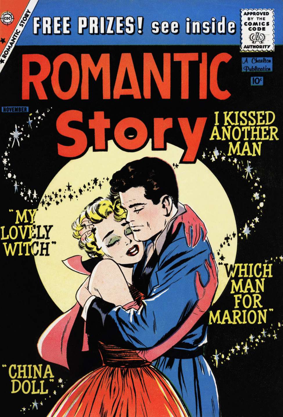 Comic Book Cover For Romantic Story 46
