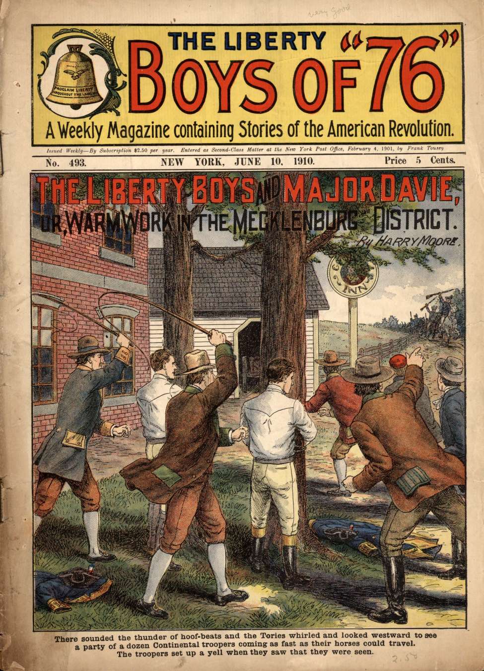 Book Cover For The Liberty Boys of 76 493 - The Liberty Boys and Major Davie