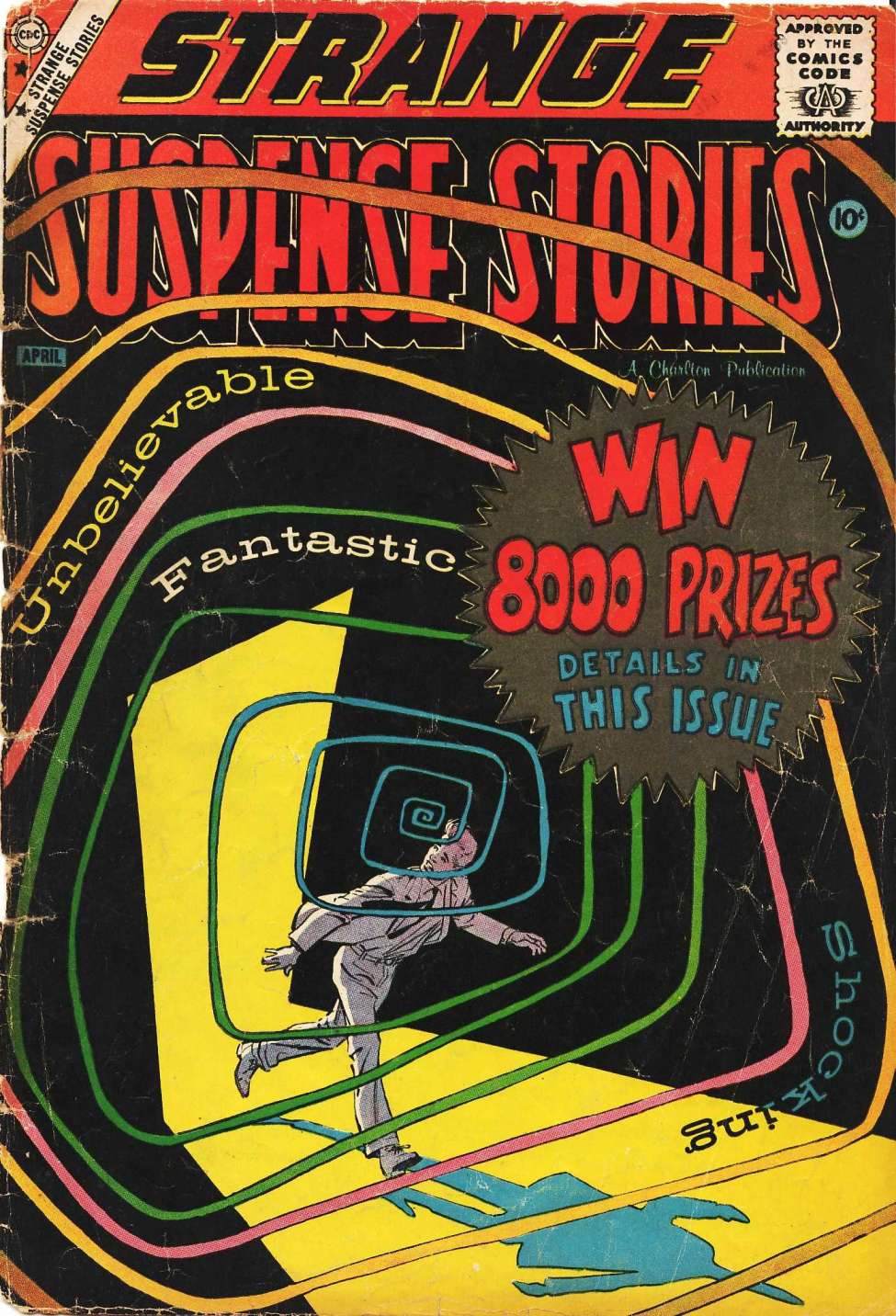 Comic Book Cover For Strange Suspense Stories 41
