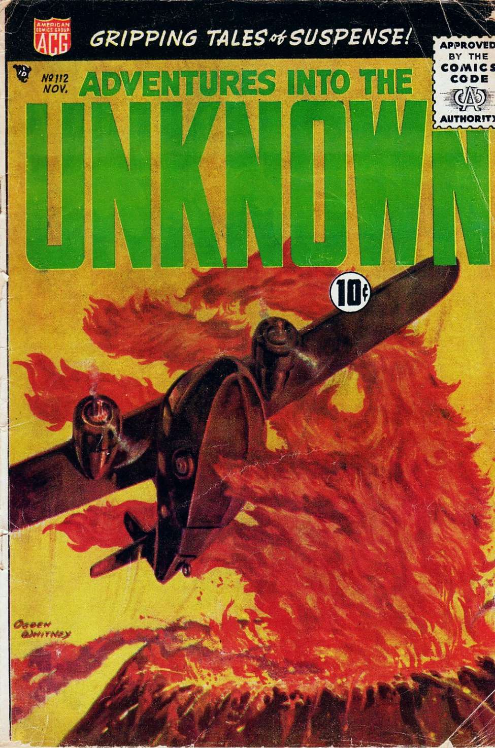 Comic Book Cover For Adventures into the Unknown 112