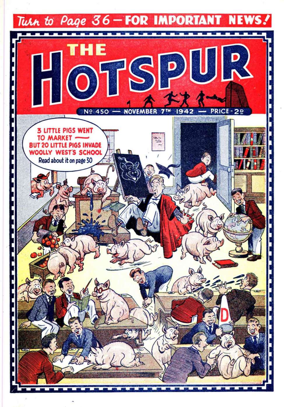 Comic Book Cover For The Hotspur 450