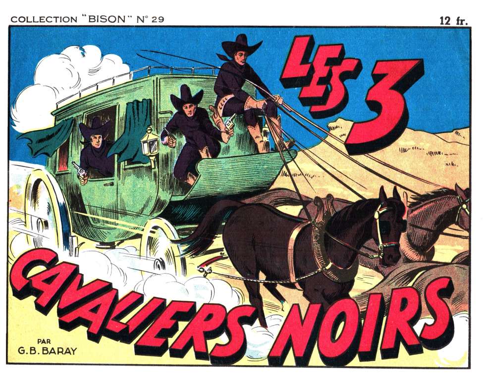 Book Cover For Collection Bison 29 - Les trois cavaliers noirs