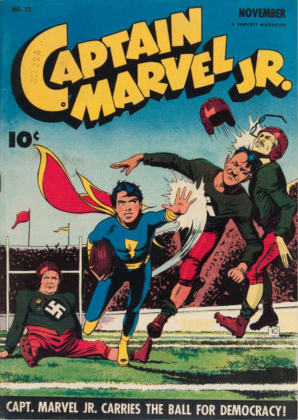 Comic Book Cover For Captain Marvel Jr. 13