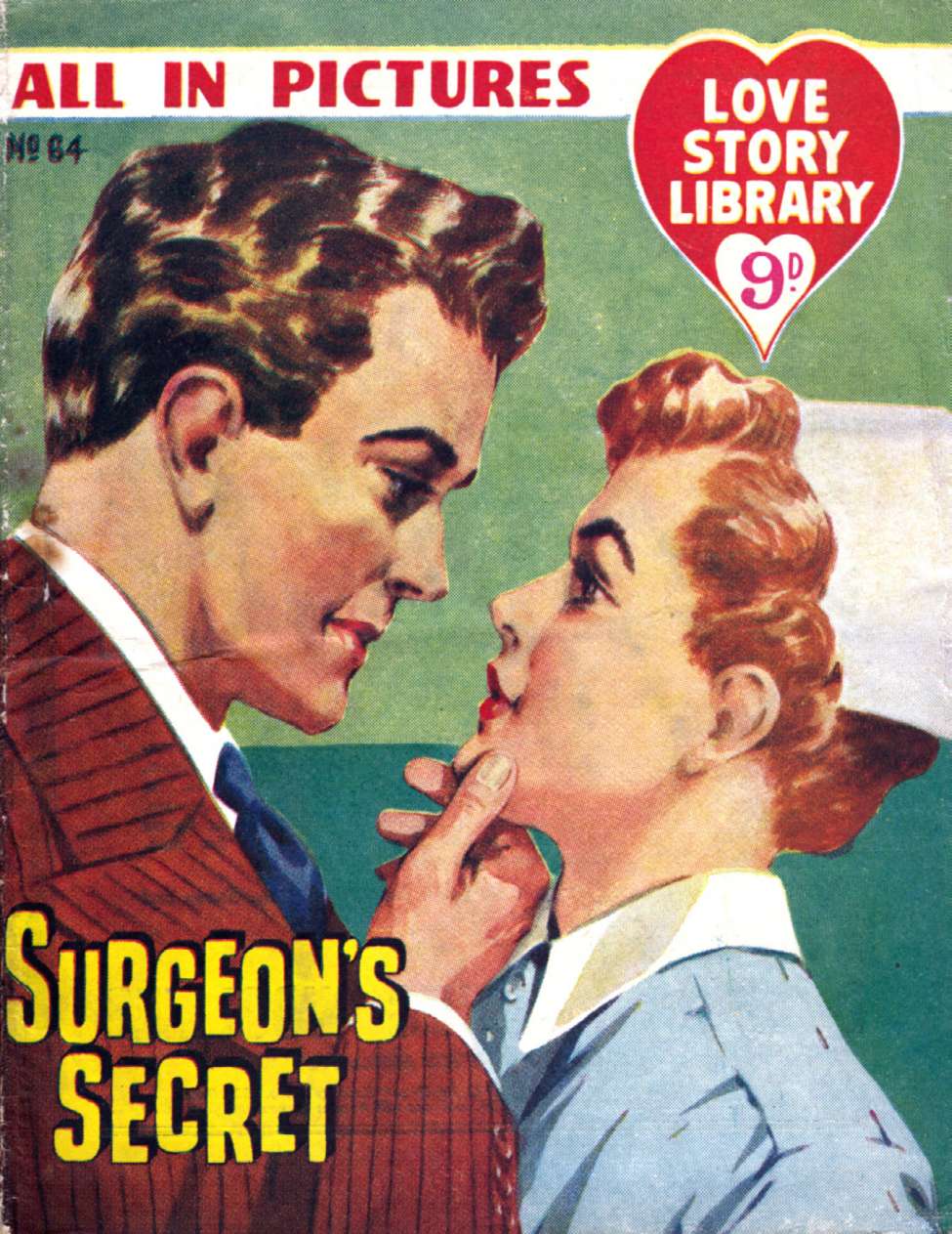 Comic Book Cover For Love Story Picture Library 64 - Surgeon's Secret