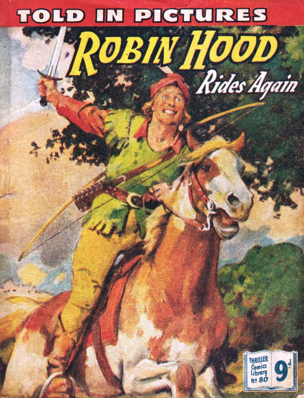 Book Cover For Thriller Comics Library 80 - Robin Hood Rides Again