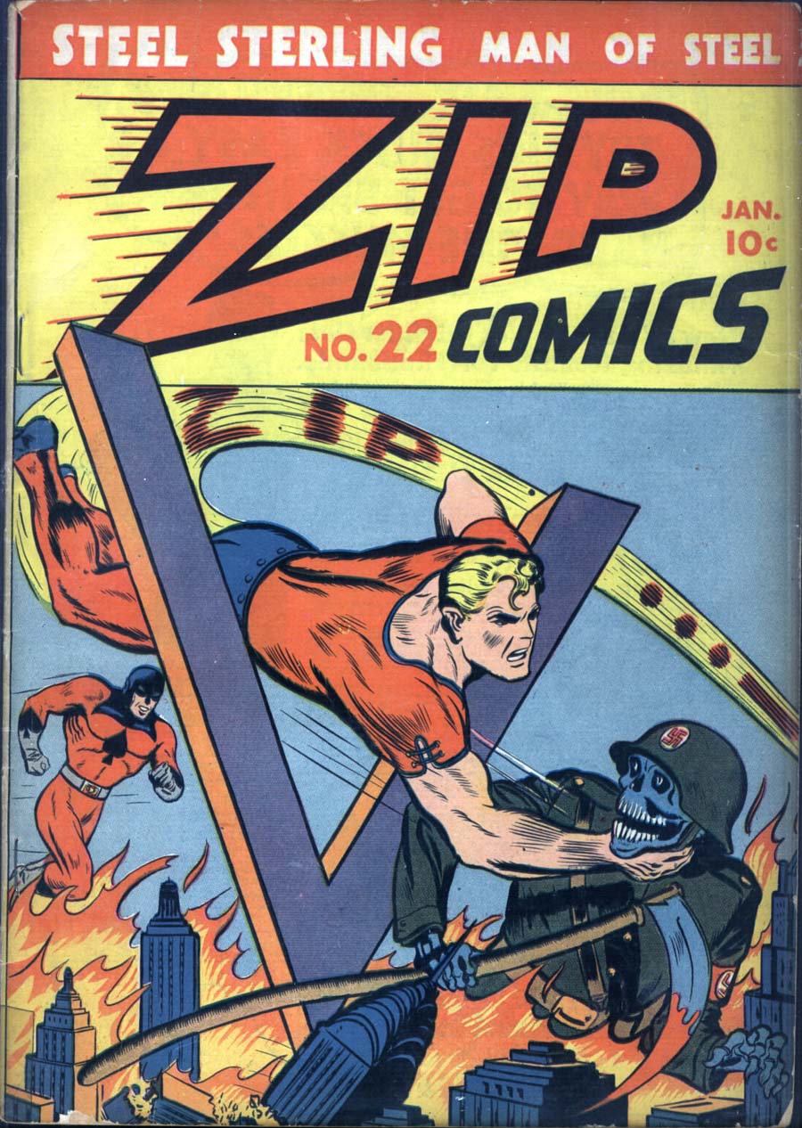 Comic Book Cover For Zip Comics 22