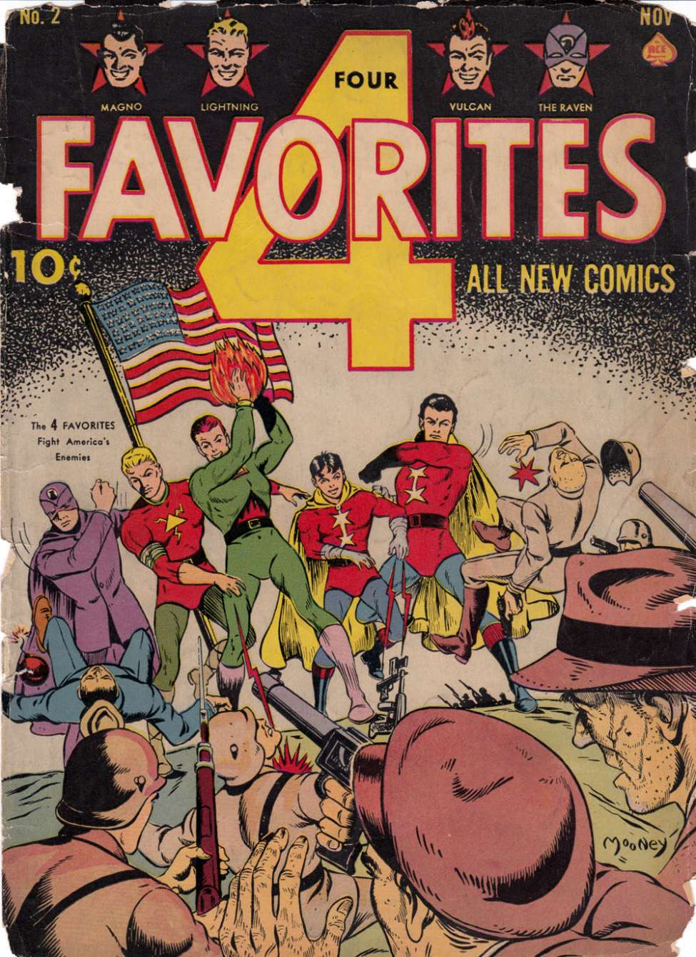 Comic Book Cover For Four Favorites 2