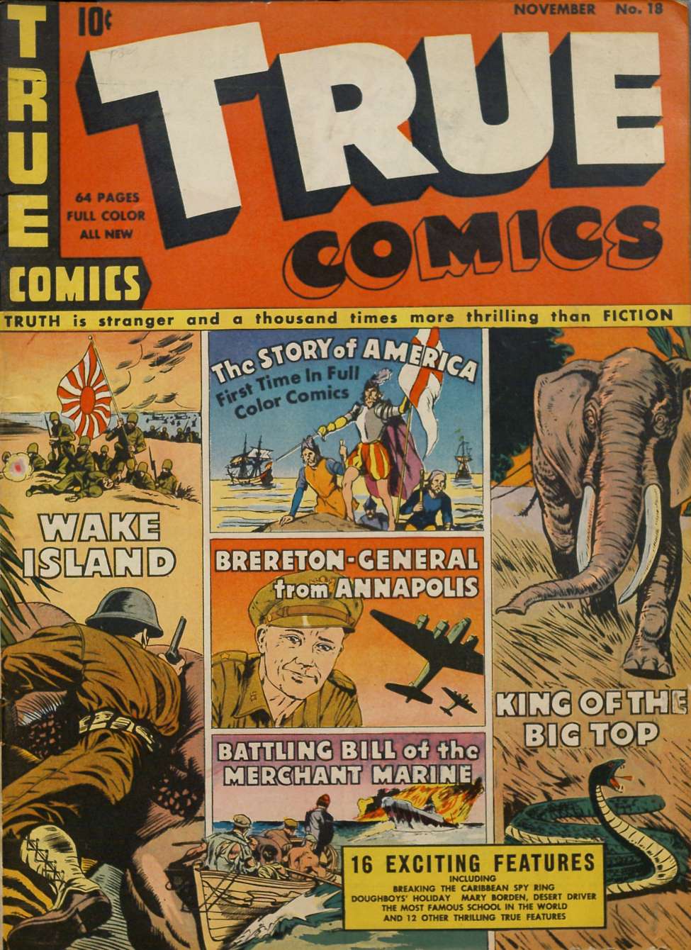 Book Cover For True Comics 18