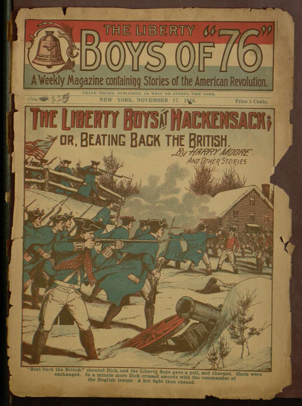 Book Cover For The Liberty Boys of 76 829 - The Liberty Boys at Hackensack