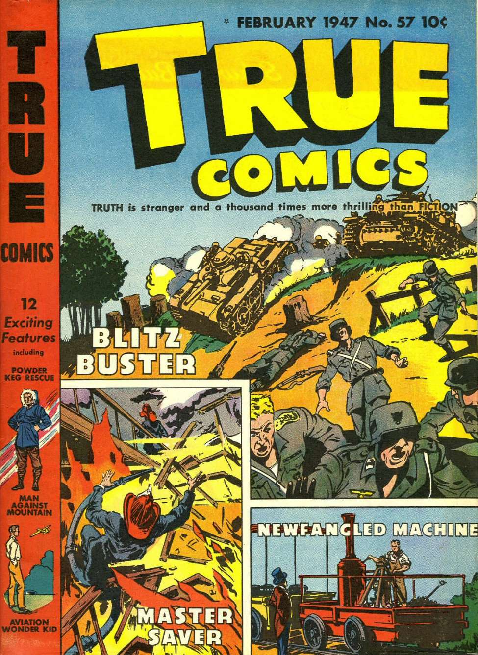 Comic Book Cover For True Comics 57