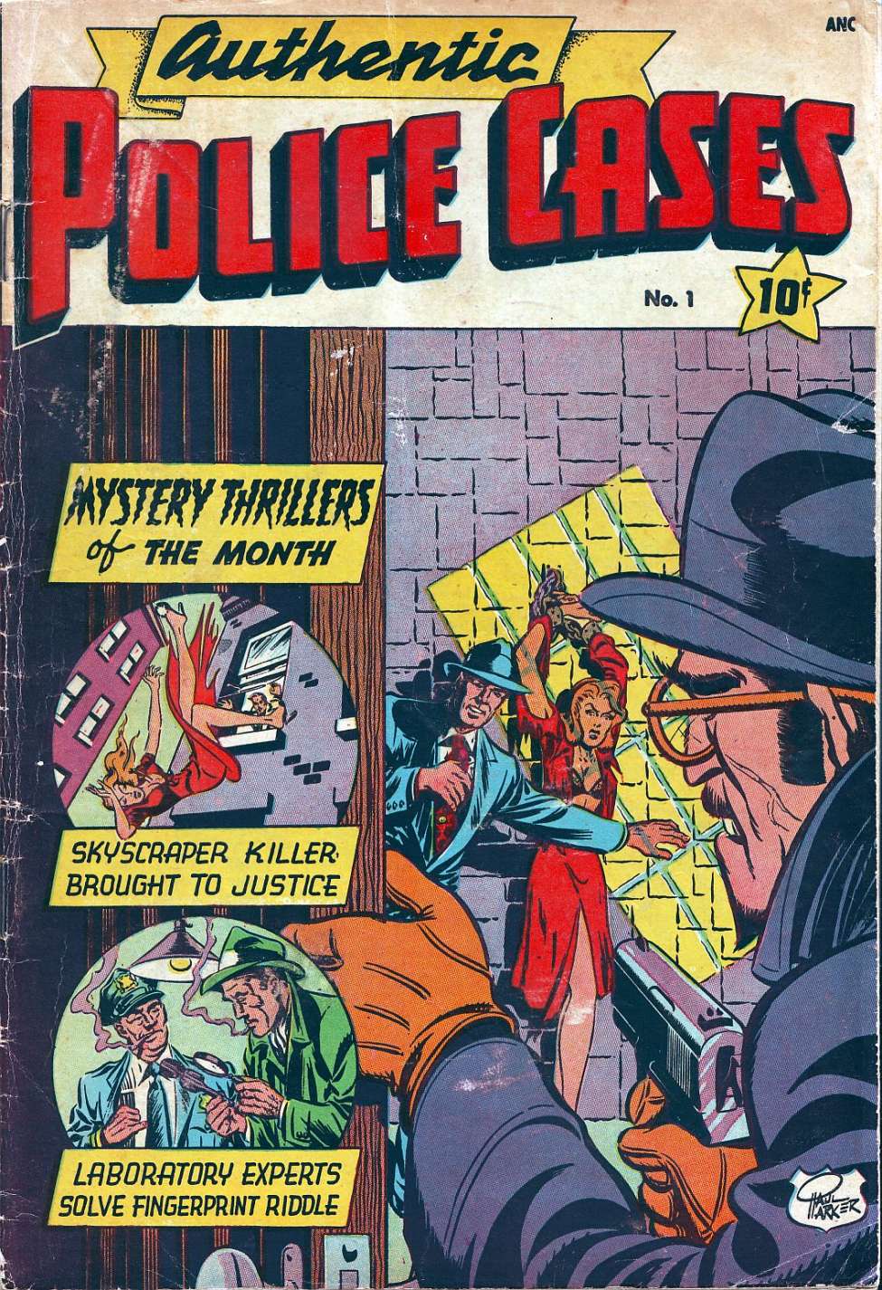 Book Cover For Authentic Police Cases 1