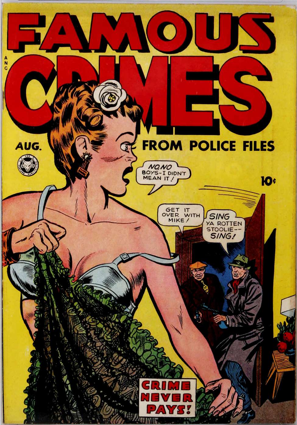 Comic Book Cover For Famous Crimes 2