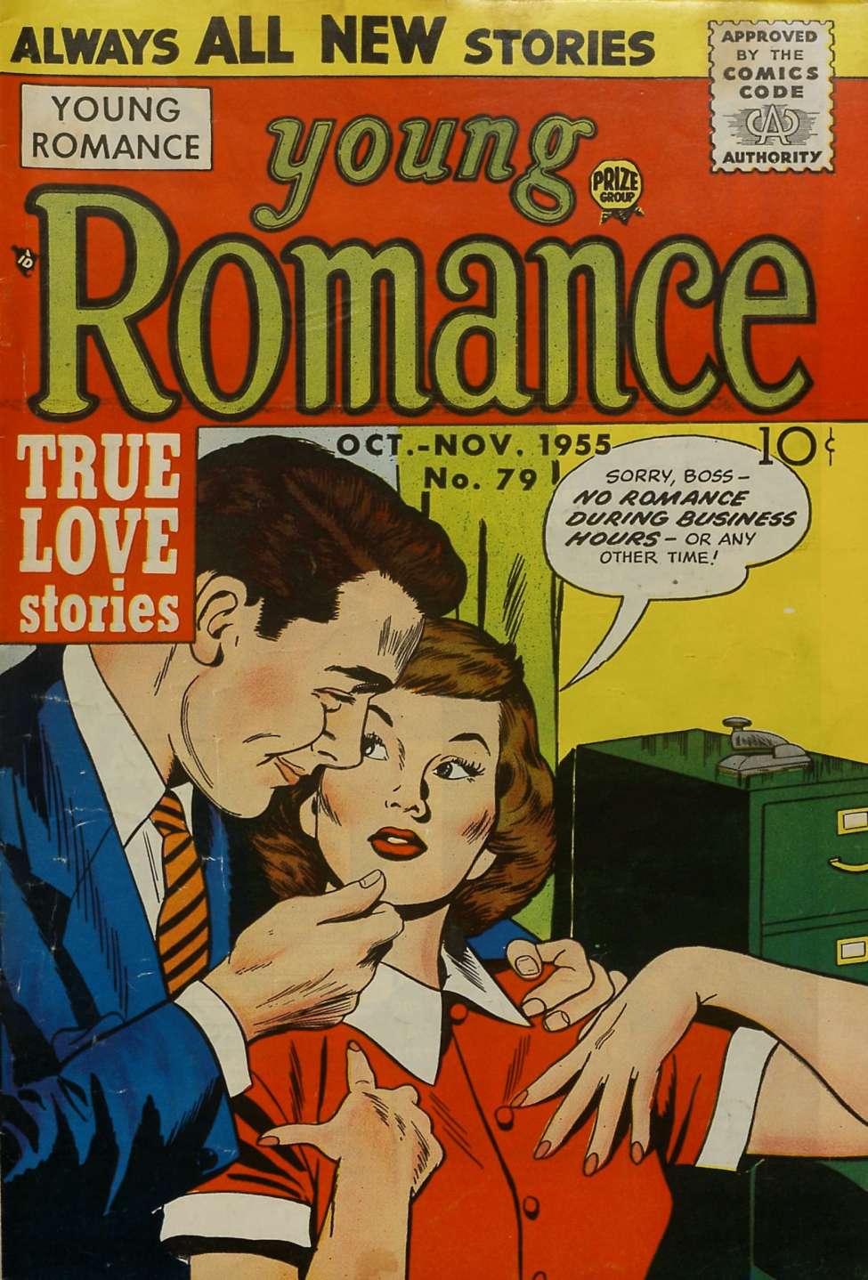 Comic Book Cover For Young Romance 79