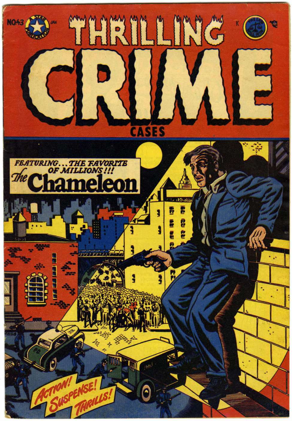 Comic Book Cover For Thrilling Crime Cases 43