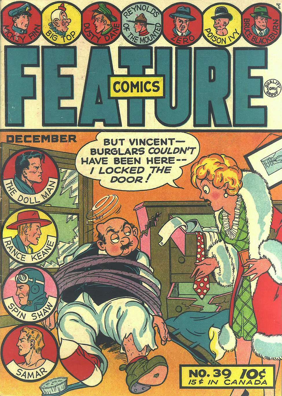 Comic Book Cover For Feature Comics 39 - Version 1