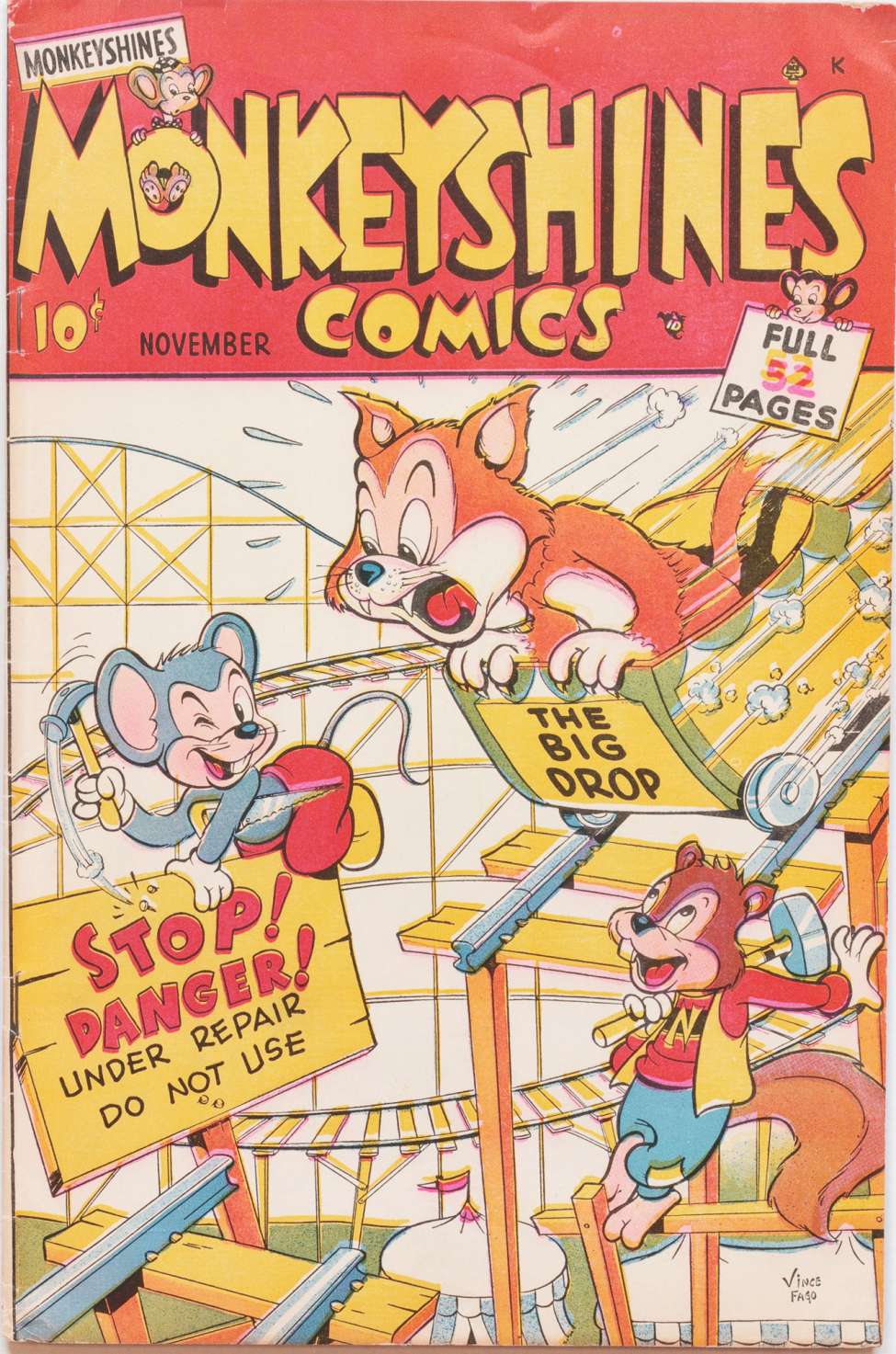 Comic Book Cover For Monkeyshines Comics 23