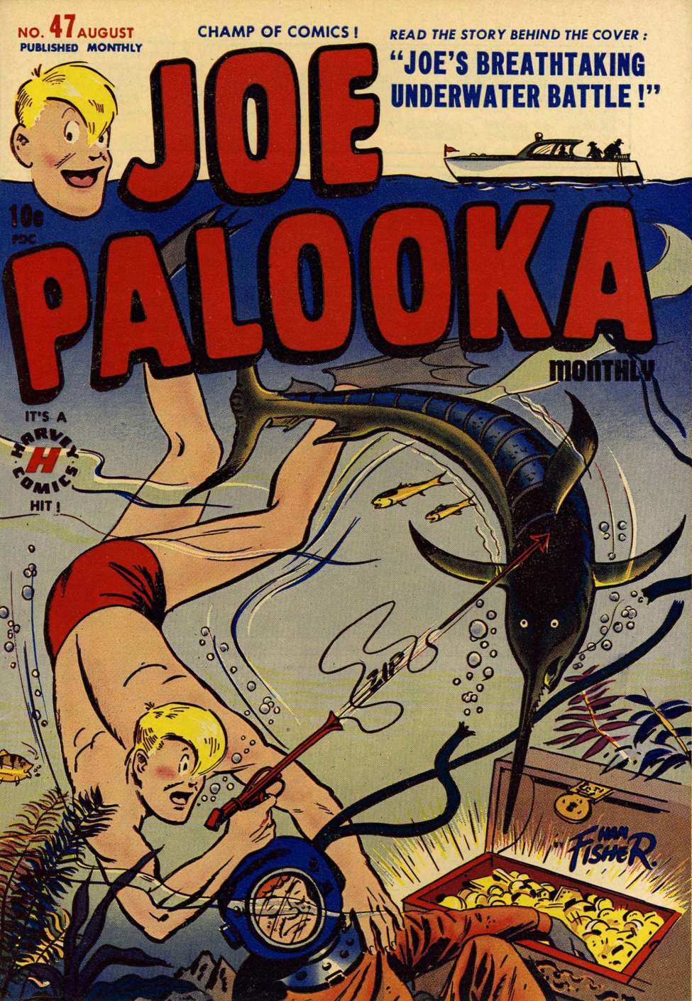 Comic Book Cover For Joe Palooka Comics 47