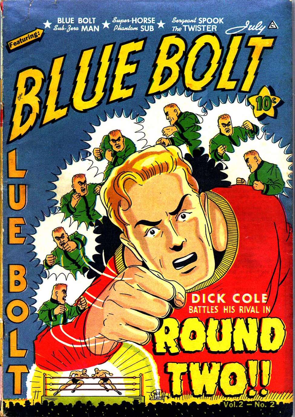 Comic Book Cover For Blue Bolt v2 2