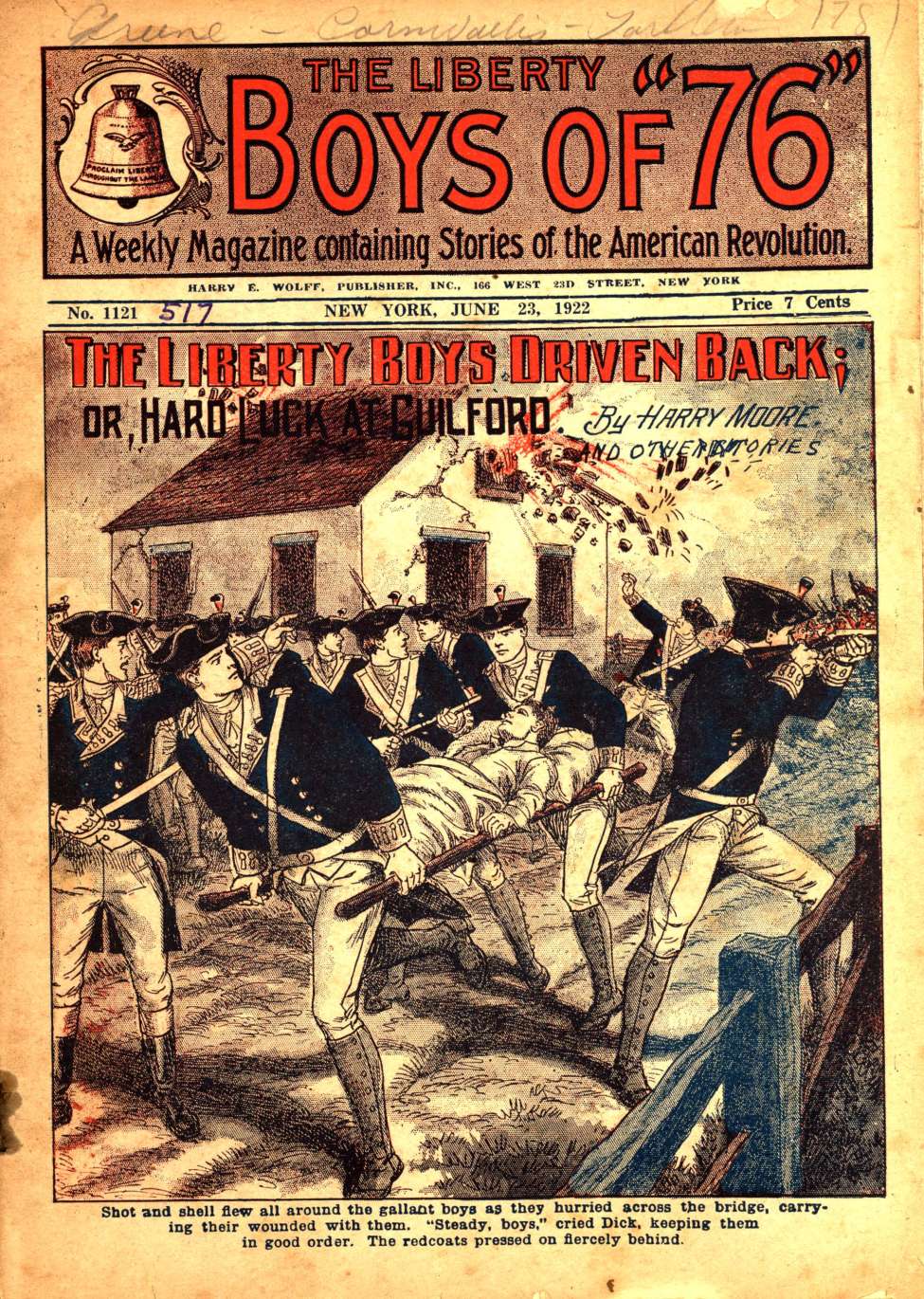 Book Cover For The Liberty Boys of 76 1121 - The Liberty Boys Driven Back