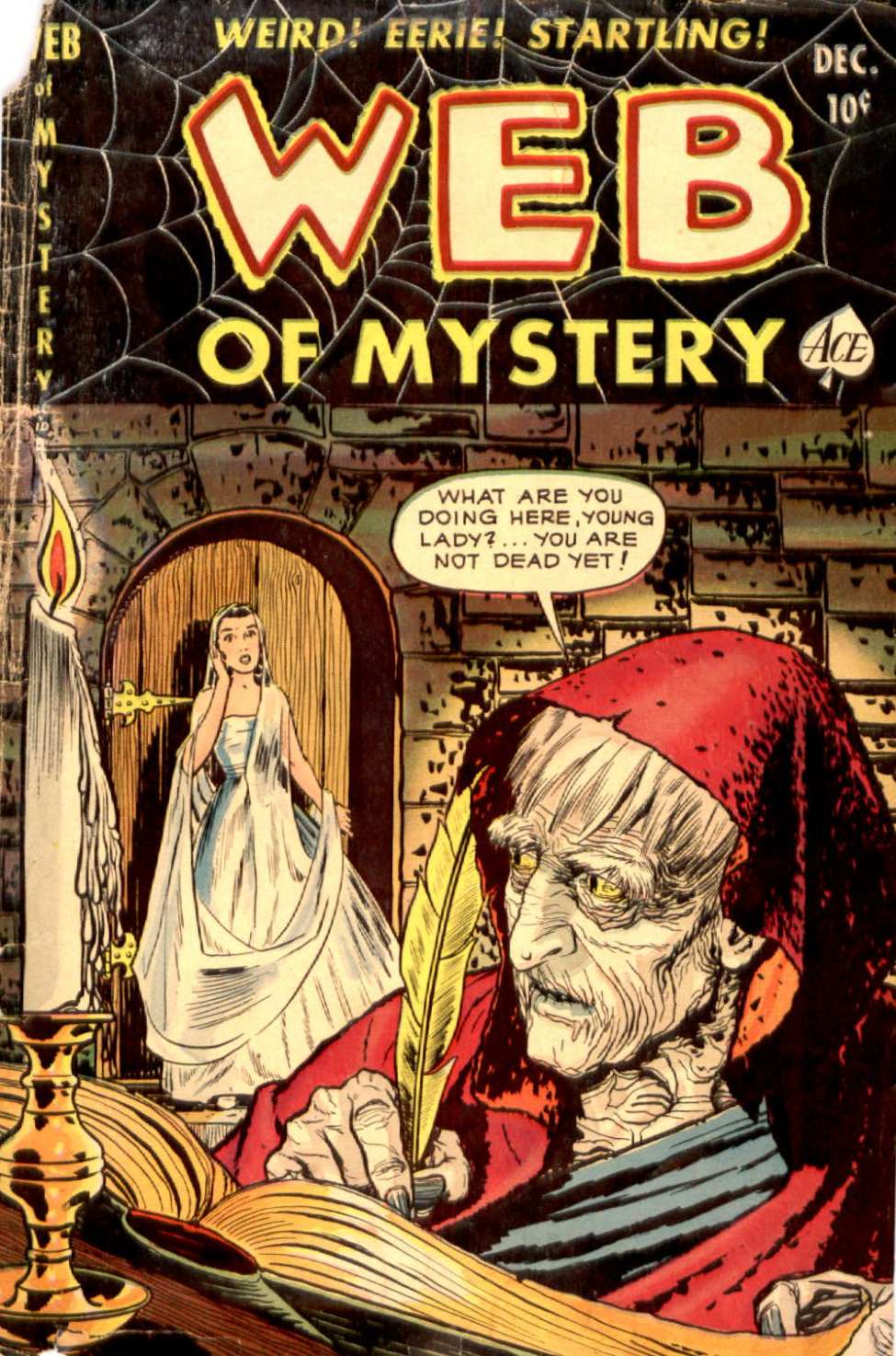 Comic Book Cover For Web of Mystery 6