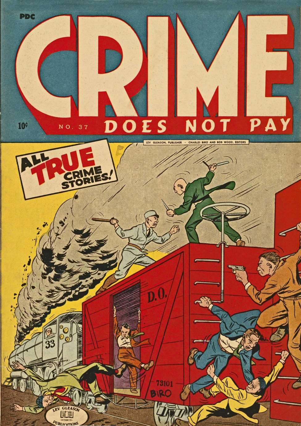 Comic Book Cover For Crime Does Not Pay 37