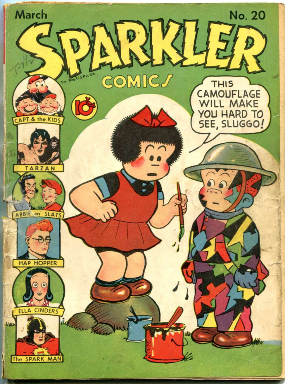 Comic Book Cover For Sparkler Comics 20